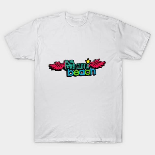 miami beach t-shirt T-Shirt by TotaSaid